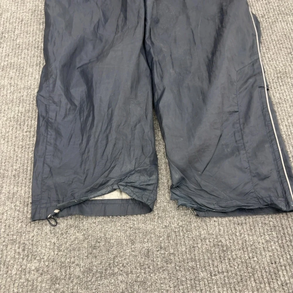 Umbro Track Pants Mens L Navy Blue Polyester Side Stripe Athletic Gorpcore Style
